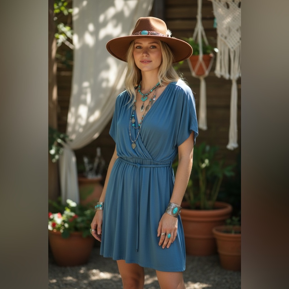 Maje silky beach vacation resort dress